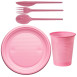 Wegwerp Servies Roze